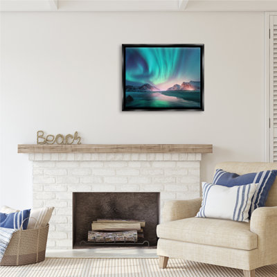 Stupell Industries Northern Lights Photography Canvas Wall Art Design by Incado