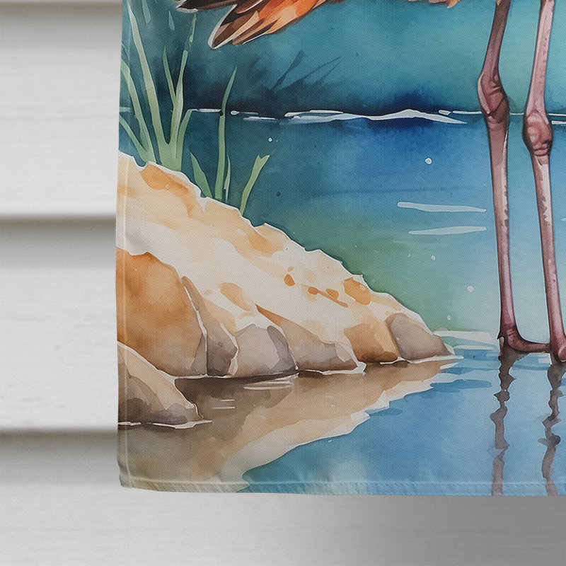  Bird House Flag, Marbled Godwit