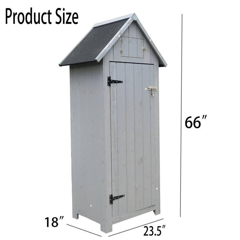 Remise à outils en bois massif l 2,5 pi x P 1,5 pi