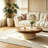 35.43-inch modern mushroom-shaped round coffee table