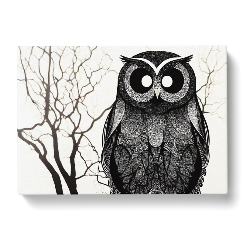 Hopeful Owl - Wrapped Canvas, 35cm H x 50cm W x 3cm D