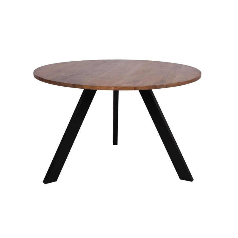 Natalie Solid Wood Round Dining Table, 48" L x 48" W