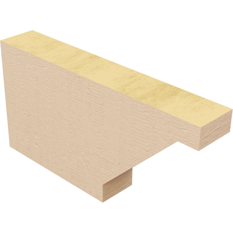 Burlington Woodgrain TimberThane Rafter Tail, Primed Tan, 6" H x 12" W x 2" D