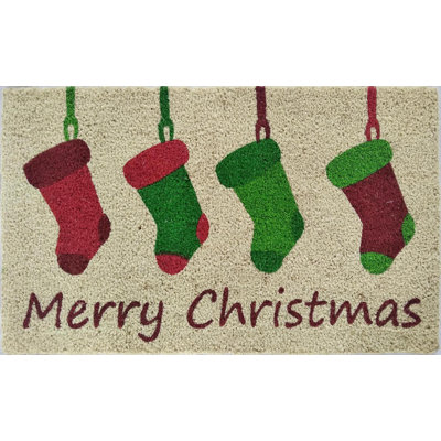 Lidiaidia Non-Slip Christmas Outdoor Doormat