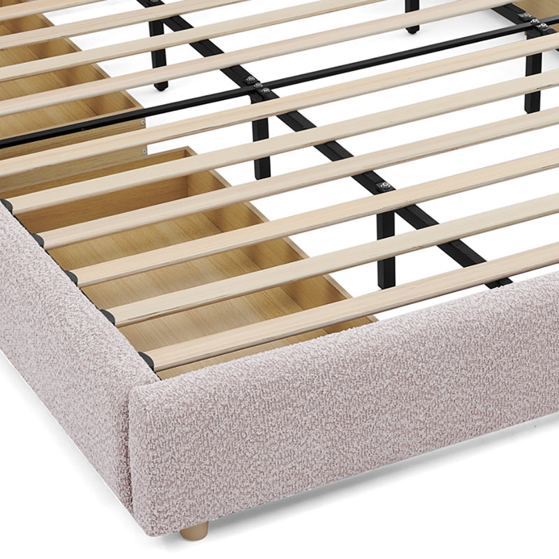 Structure de lit King, Rose
