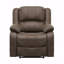 With Recliner Function Modern Reclining Chair Brown Polished Microfiber Pillowtop Arms Solid Wood Frame 1Pc Living Room Furniture