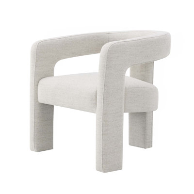 Chaise d'appoint Beige Boucle, ensemble de 2