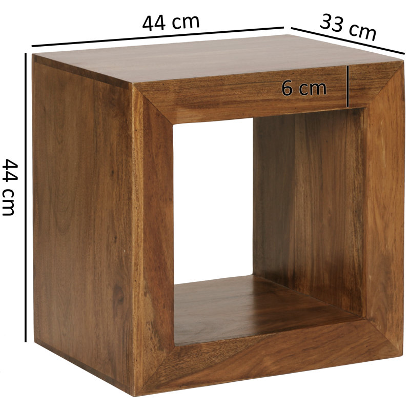 Mumbai 44cm H x 44cm W Solid Wood Cube Bookcase