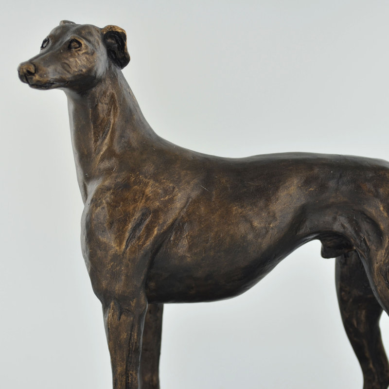 Greyhound Dog Sculpture By Harriet Glen