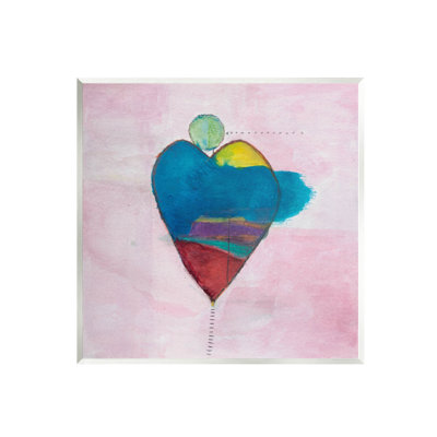 «Rose Contemporary Heart Circle», art mural par Michelle Oppenheimer