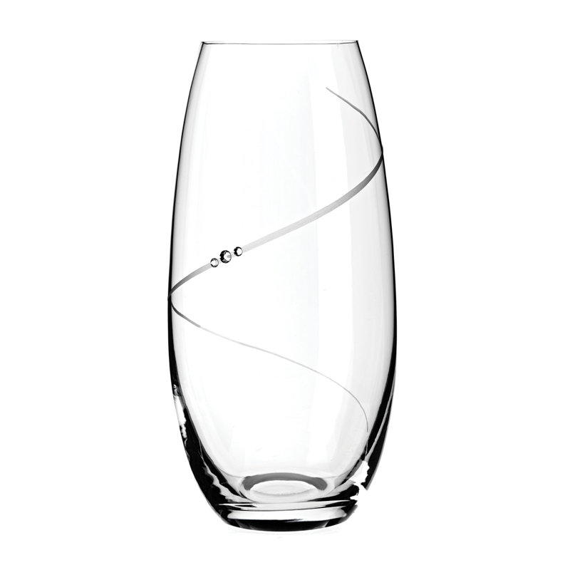 Handmade Crystal Table Vase, Clear