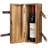 Wood Wine Box with Straps Bottle Carrier