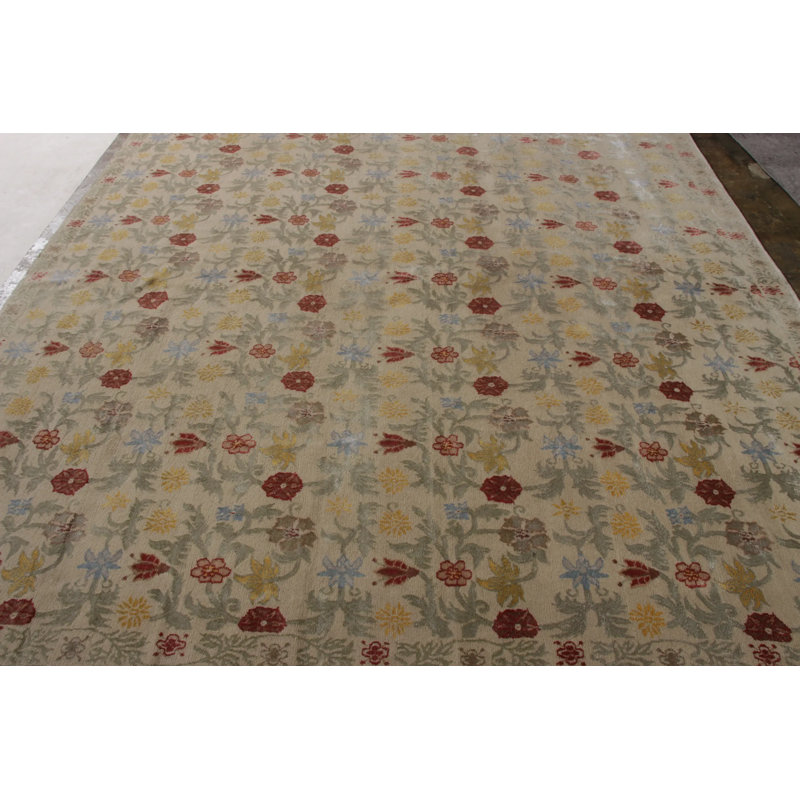 One-of-a-Kind 8'10" X 9'6" Hand Knotted Area Rug