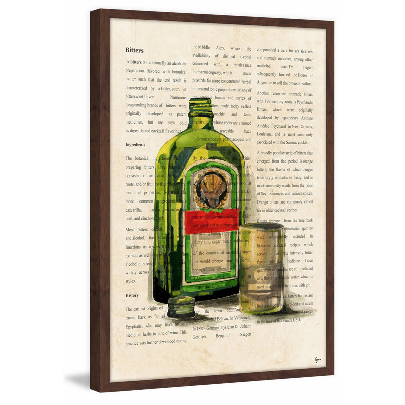 Histoire de Jägermeister par Eyre Tarney - reproduction de cadre photo, H 18 po x l 12 po x P 1,5 po