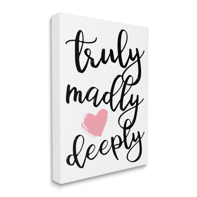 «Trely Madly De Profondeur romantique» par Martina Pavlova - impression sur toile tendue