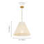 Luminaire suspendu en corde de style bohémien à 1 lumière avec abat-jour tissé beige et quincaillerie dorée