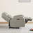 Oversized Genuine Leather Zero Wall Power Recliner with Adjustable Headrest-855428984