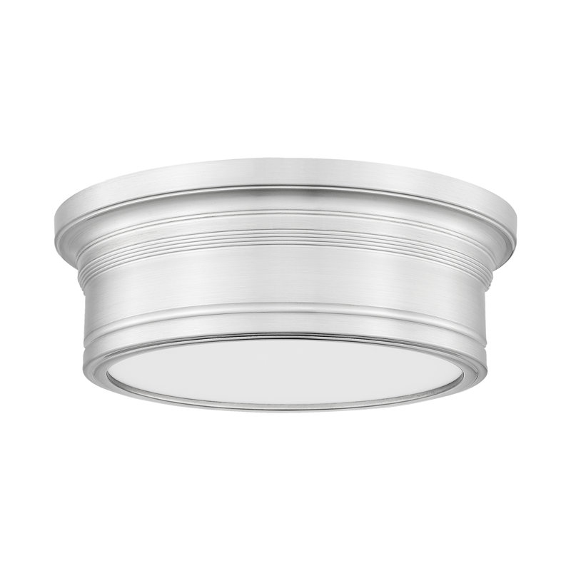 Mafalda 12 inch Brushed Nickel 1 Light Flush Mount, Brushed Nickel