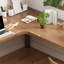 Bureau en coin en L en bois massif-124591472-124591473