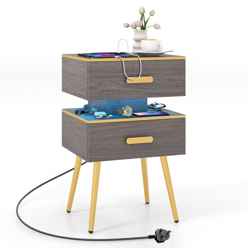Dosch 44 cm W Bedside Table