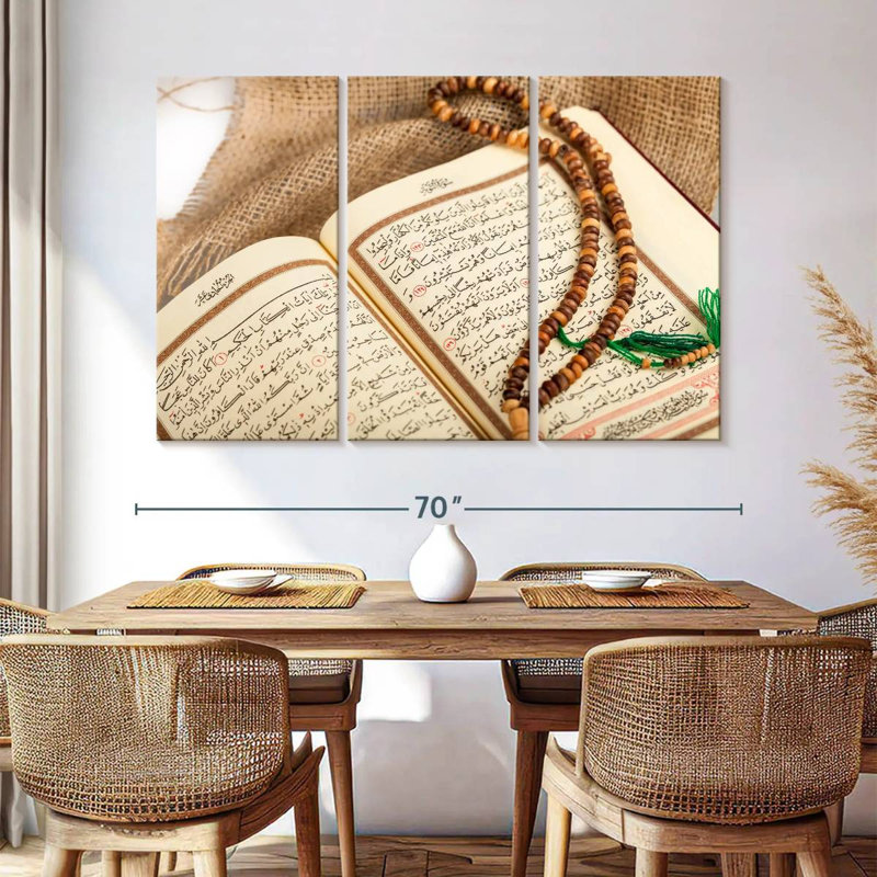 Adella Misbaha On Quran, 42" H x 65" W