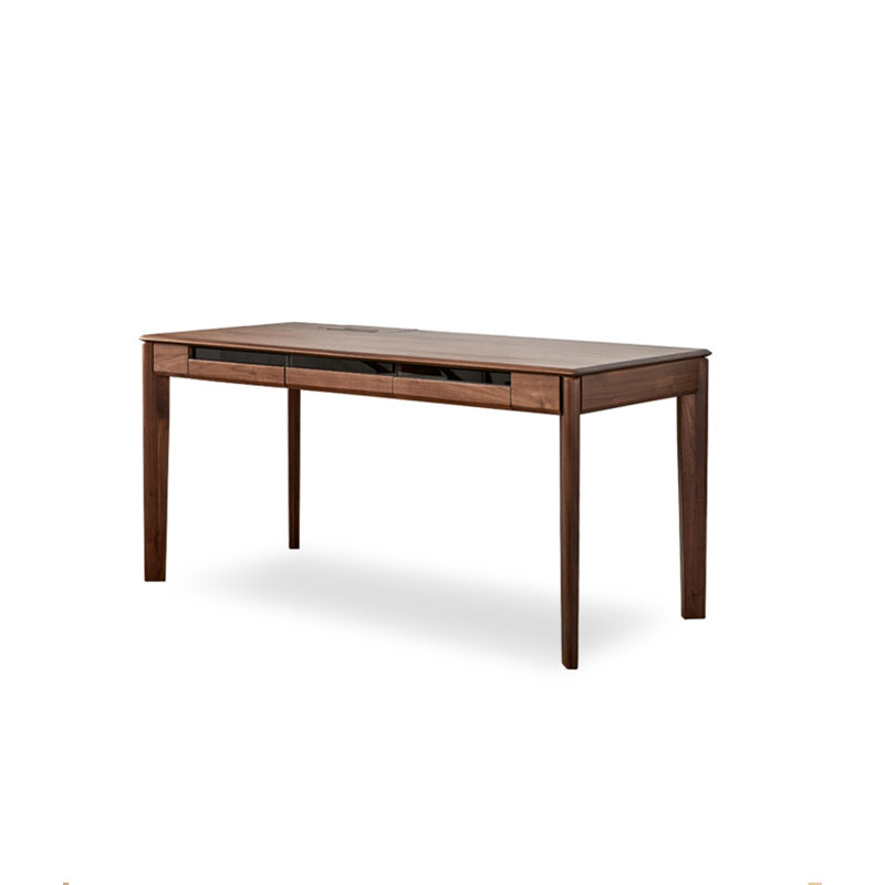Brown Rectangular Solid Wood desks