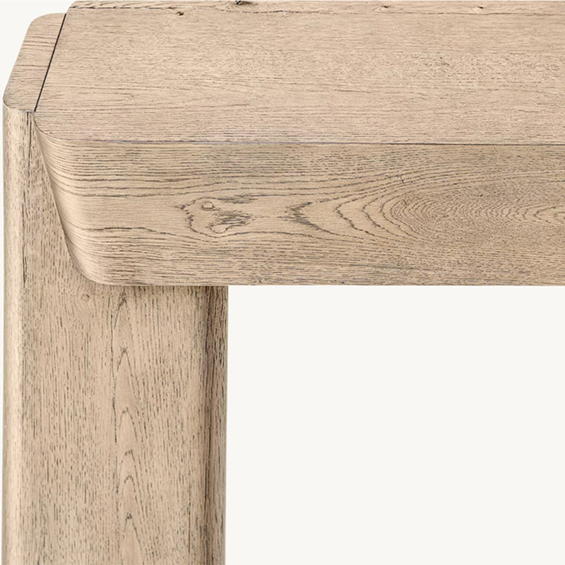 Console américaine de style américain, Bois naturel