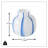 Blue and White Striped Vase