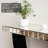 Petka 47.24" Mirrored Glass Console Table