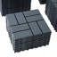 Carreaux de terrasse en plastique emboîtables, paquet de 44 tuiles de patio, 12 po x 12 po, imperméable à l'eau pour utilisation extérieure, tuiles de patio pour terrasse de piscine-124925162