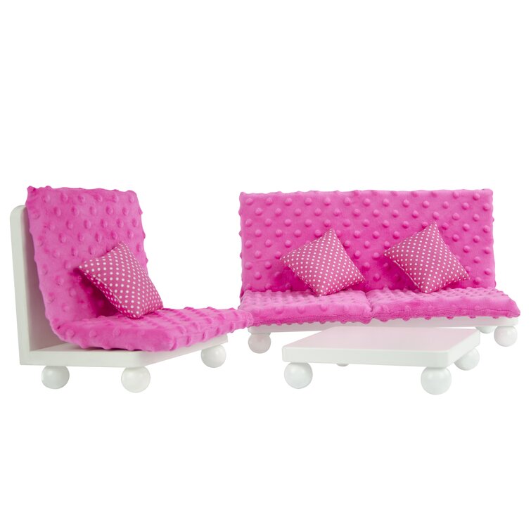 3 Piece Little Princess Doll Pink Lounge Set