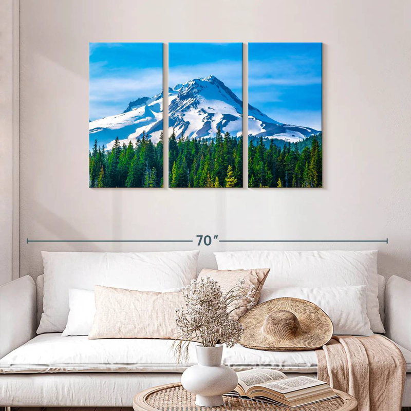 Alvord Blue Sky Over Mount Hood, 28" H x 45" W