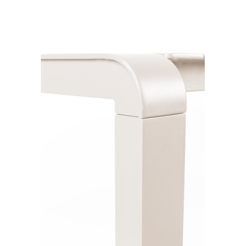 Outdoor Dining Table, White, 30"H x 84"W x 38"D
