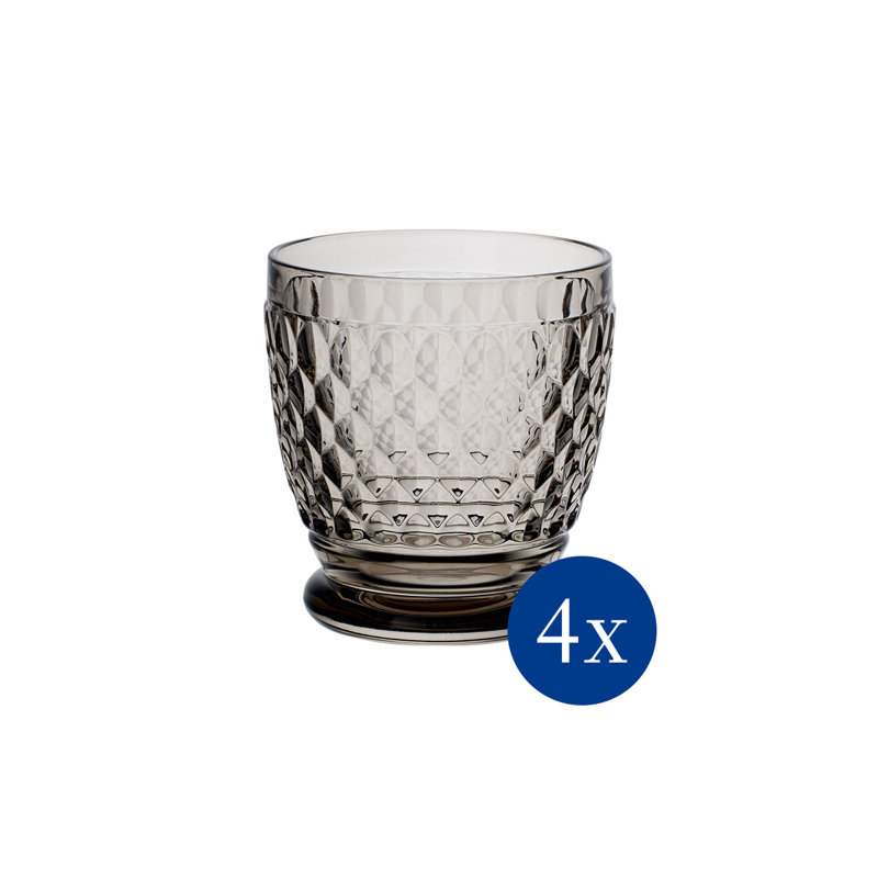 Villeroy & Boch Boston Double Old-Fashioned Glass, 11 oz, Smoke