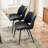 Mackensie Upholstered Dining Chairs Faux Leather Kitchen Chairs with Metal Legs-1464084896