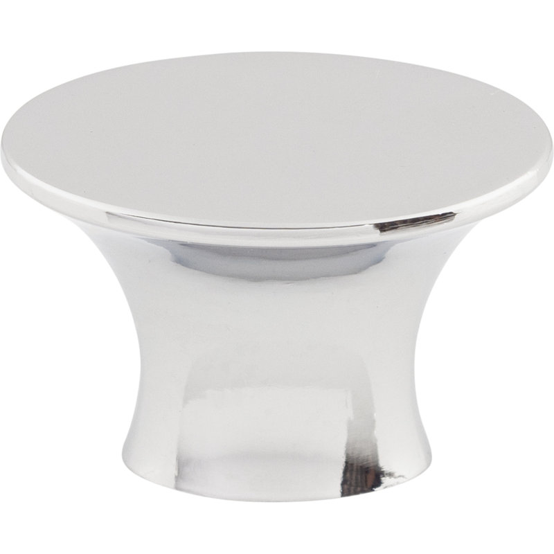 Edgewater 1 5/16" Length Oval Knob, 1 5/16" Length, Polished Chrome