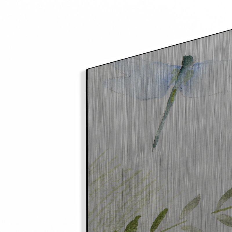 «Flight Of The Dragonfly 1» par Sheila Golden sur métal, H 48 po x l 24 po