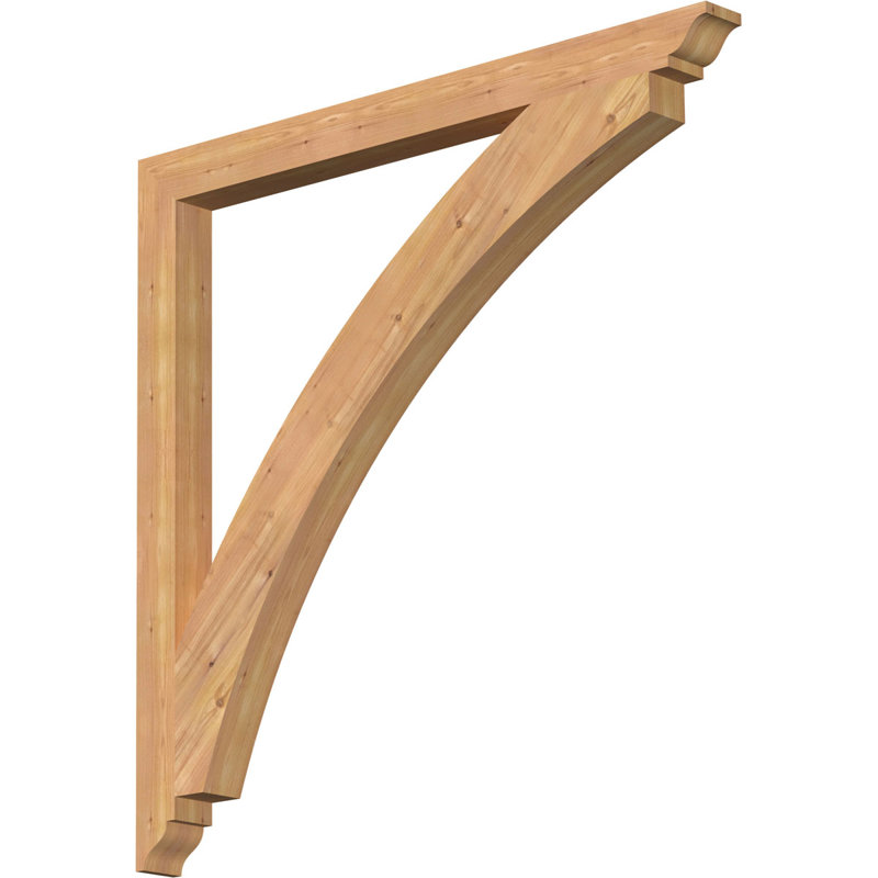 Support traditionnel Thorton, Cèdre rouge, H 48 po x l 3,5 po x P 48 po
