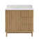 Seoul 36" Single Vanity in Washed Ash Grey with White Grain Composite Stone Top