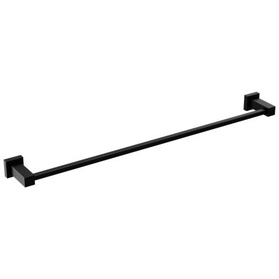 Porte-serviettes simple 24 po Delta, Velum, porte-serviettes mural, porte-serviettes mural, noir mat Delta