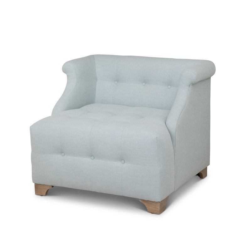 Fauteuil d'appoint à volutes, moka, Ciel serein