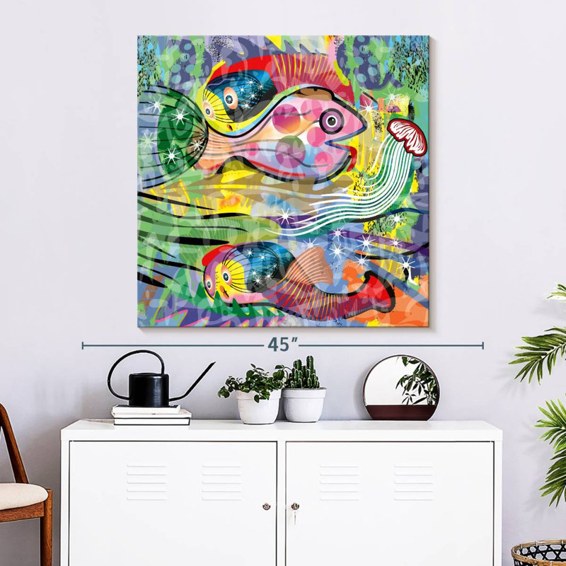 Brampt Mariscos, 33" H x 33" W
