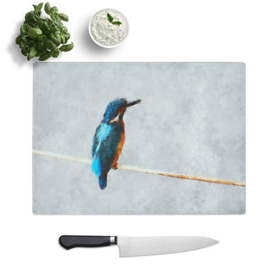 Kingfisher Bird Vol.2 Painting Chopping Board