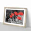 Red Poppy Field in Abstract - Picture Frame Painting Print-55597952-55597954