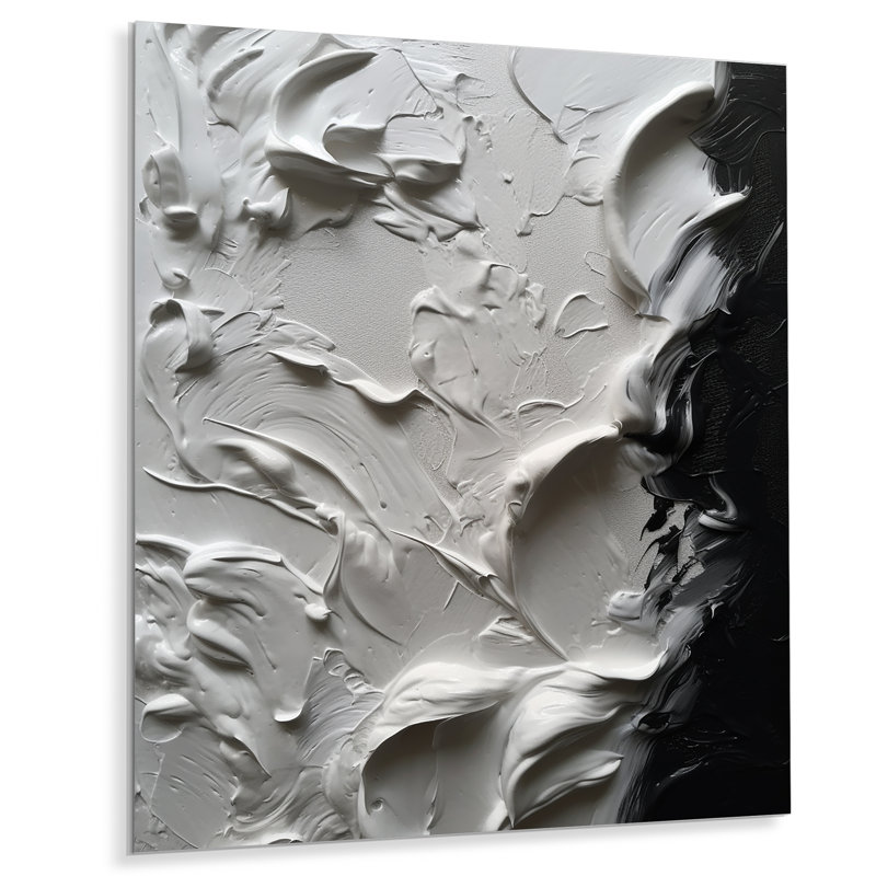 Modern Abstract Wall Decor on Metal, 32" H x 16" W x 1" D