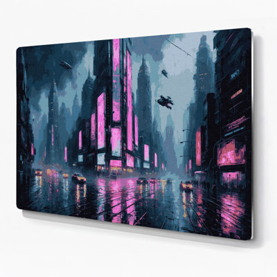 Art mural gris Sci Fi Cyberpunk