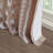 Imani 100% Cotton Printed Boho Single Curtain Panel with Tufted Chenille Stripe and Lining-338305005-313730713
