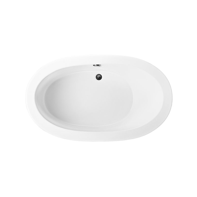 Adena 7 Freestanding Soaker Tub - Matte, Right