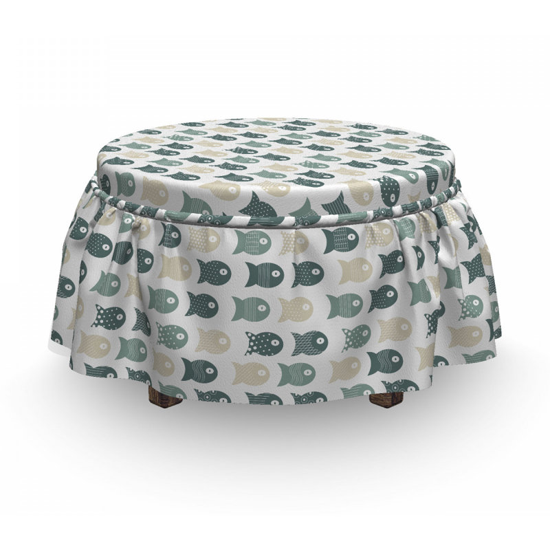 Housse pour repose-pieds Dost and Stripes Illustration