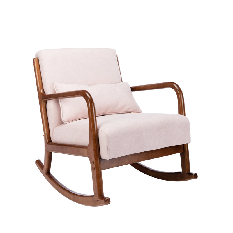 Alcone 65.5 cm Wide Rocking Armchair, Pink